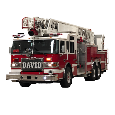 Custom Name Fire Truck Christmas