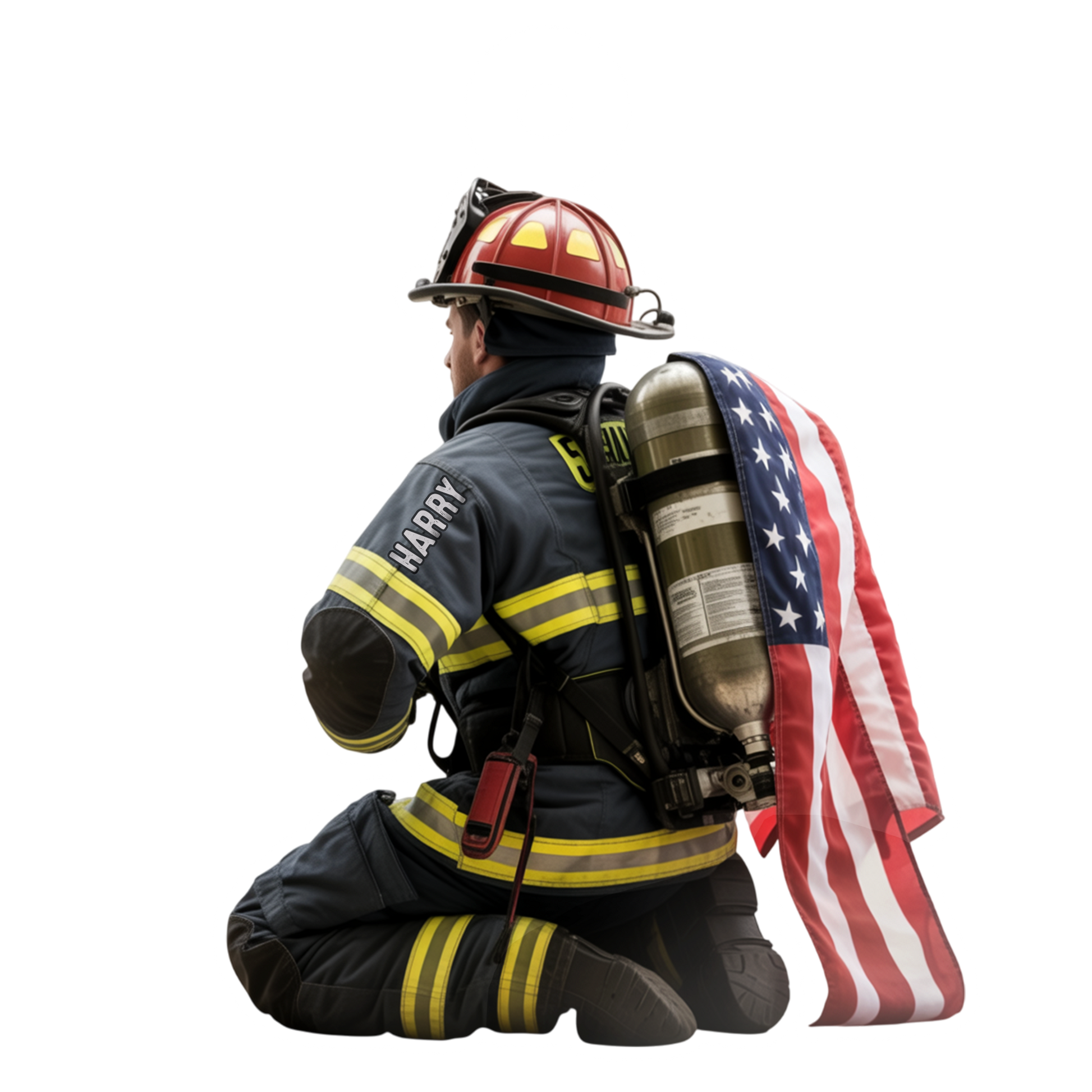 Custom Name Firefighter Gift for Husband