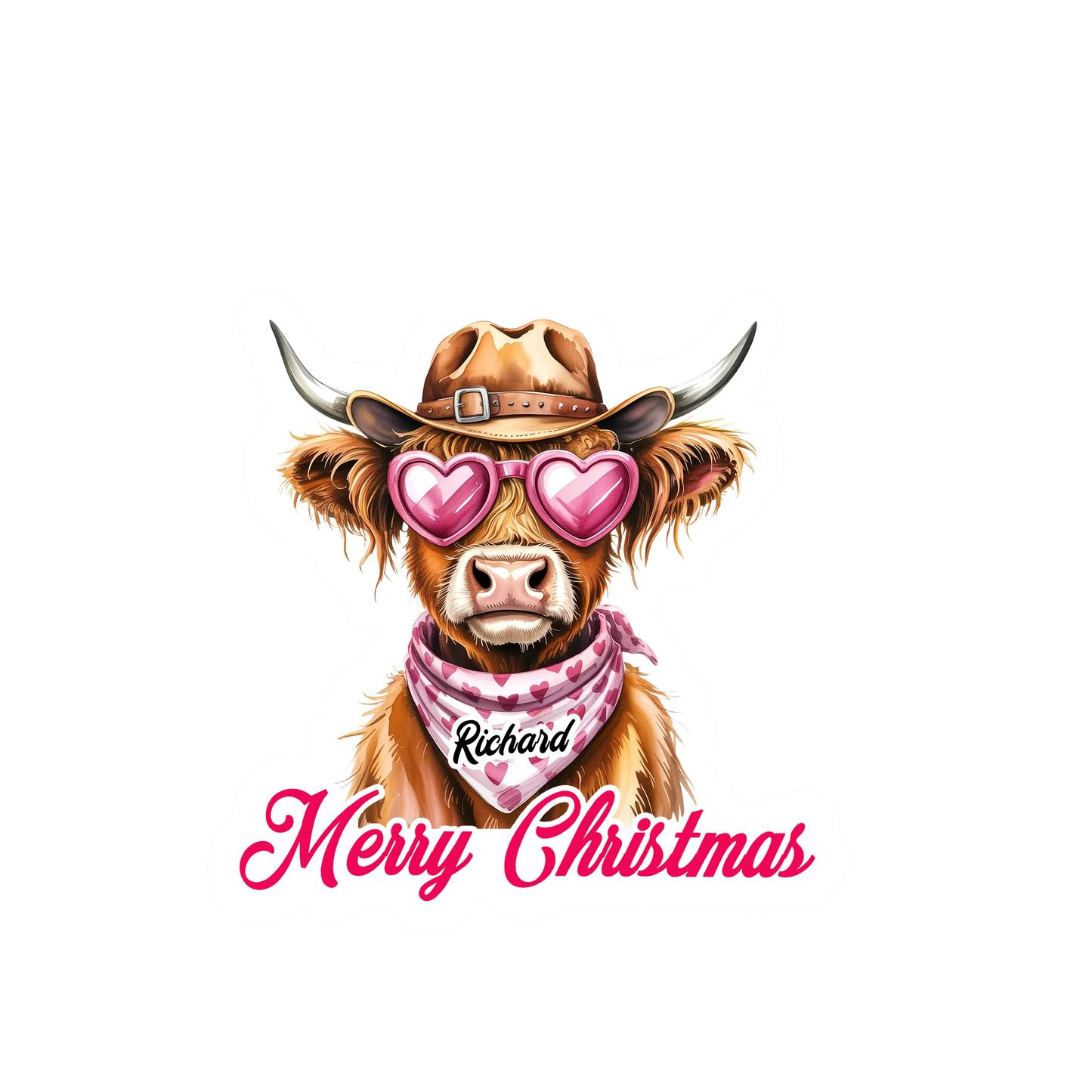 Custom Name Highland For Cowgirl