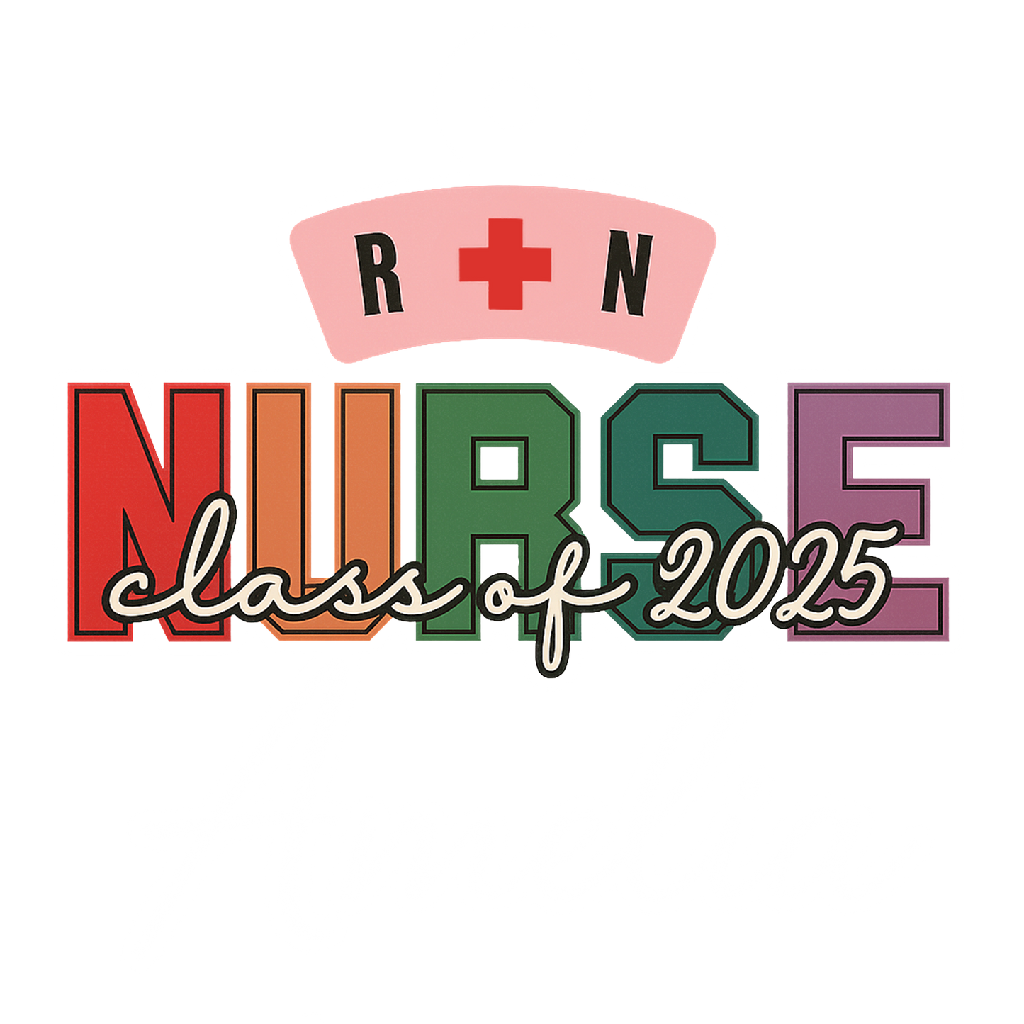 Custom Name Nurse R-N Graduate Gift