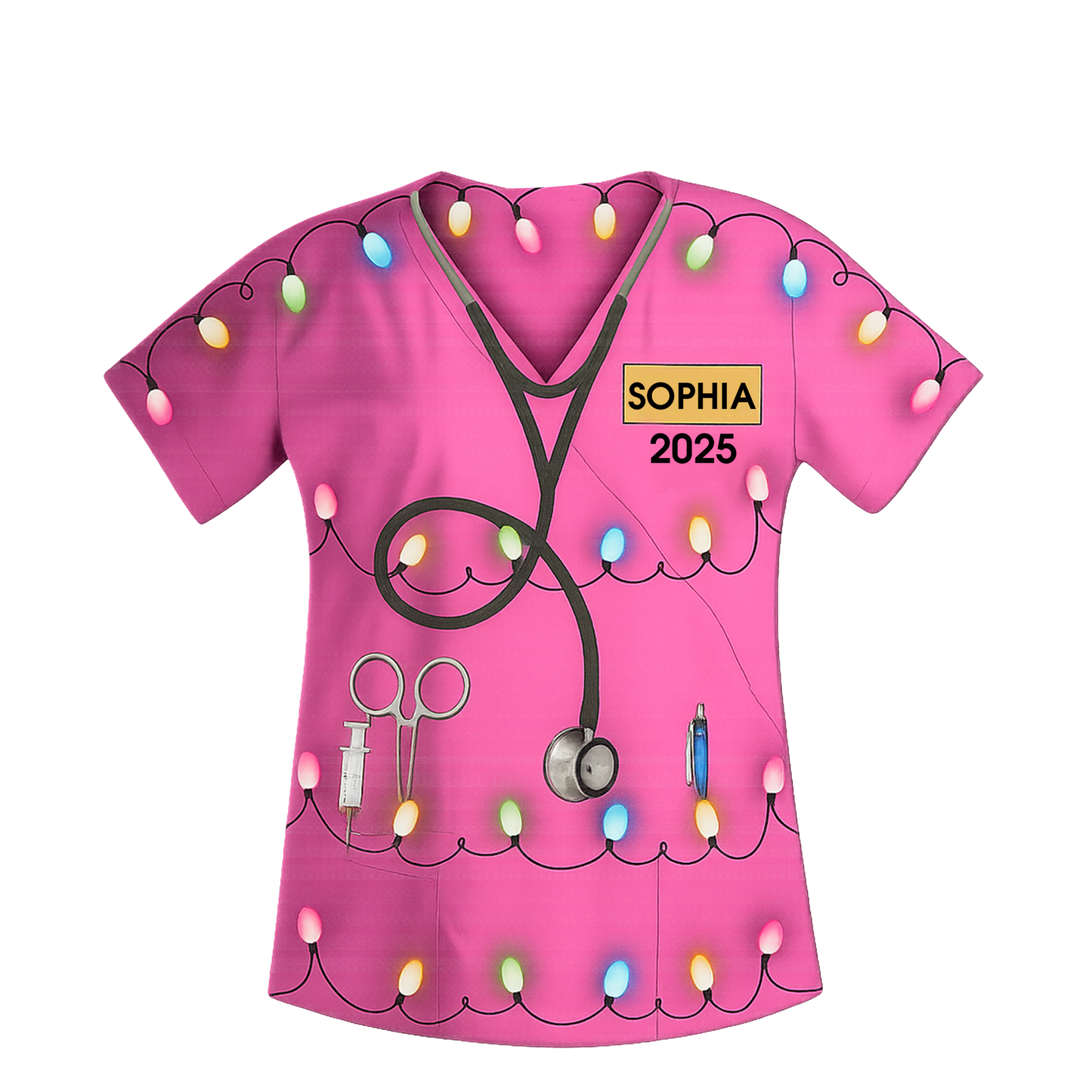 Custom Name Nurse Uniform, Medical Staff