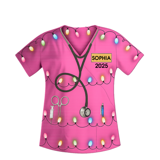 Custom Name Nurse Uniform, Medical Staff