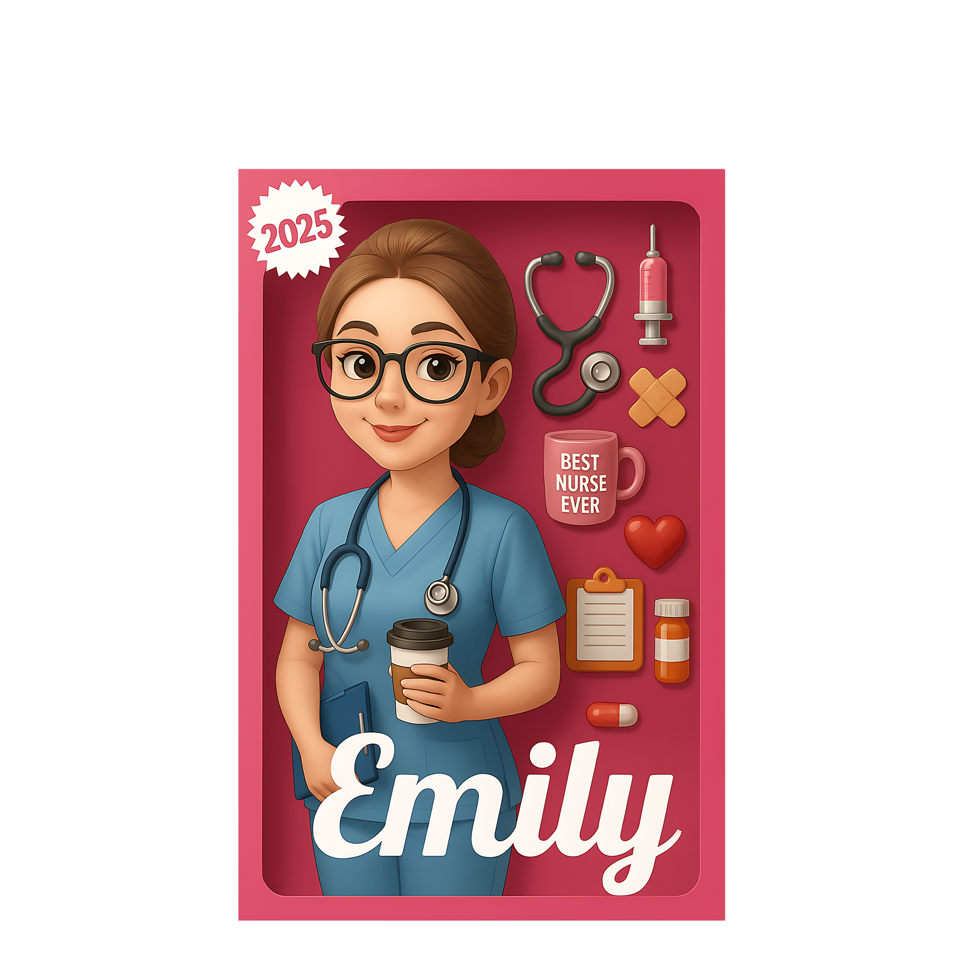 Custom Photo And Name Nurse or Doctor