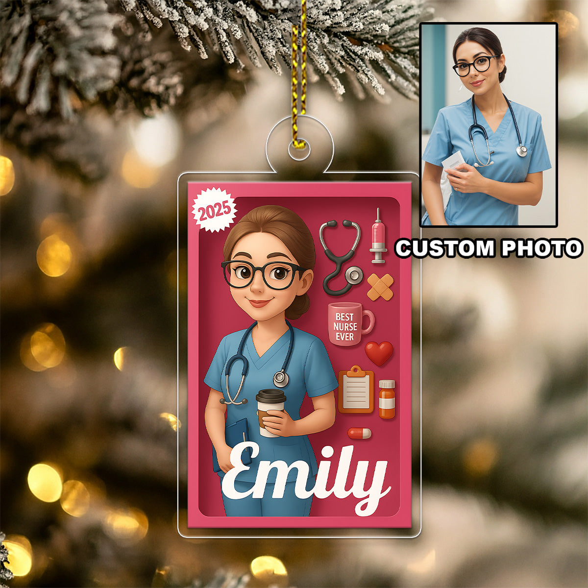 Custom Photo And Name Nurse or Doctor