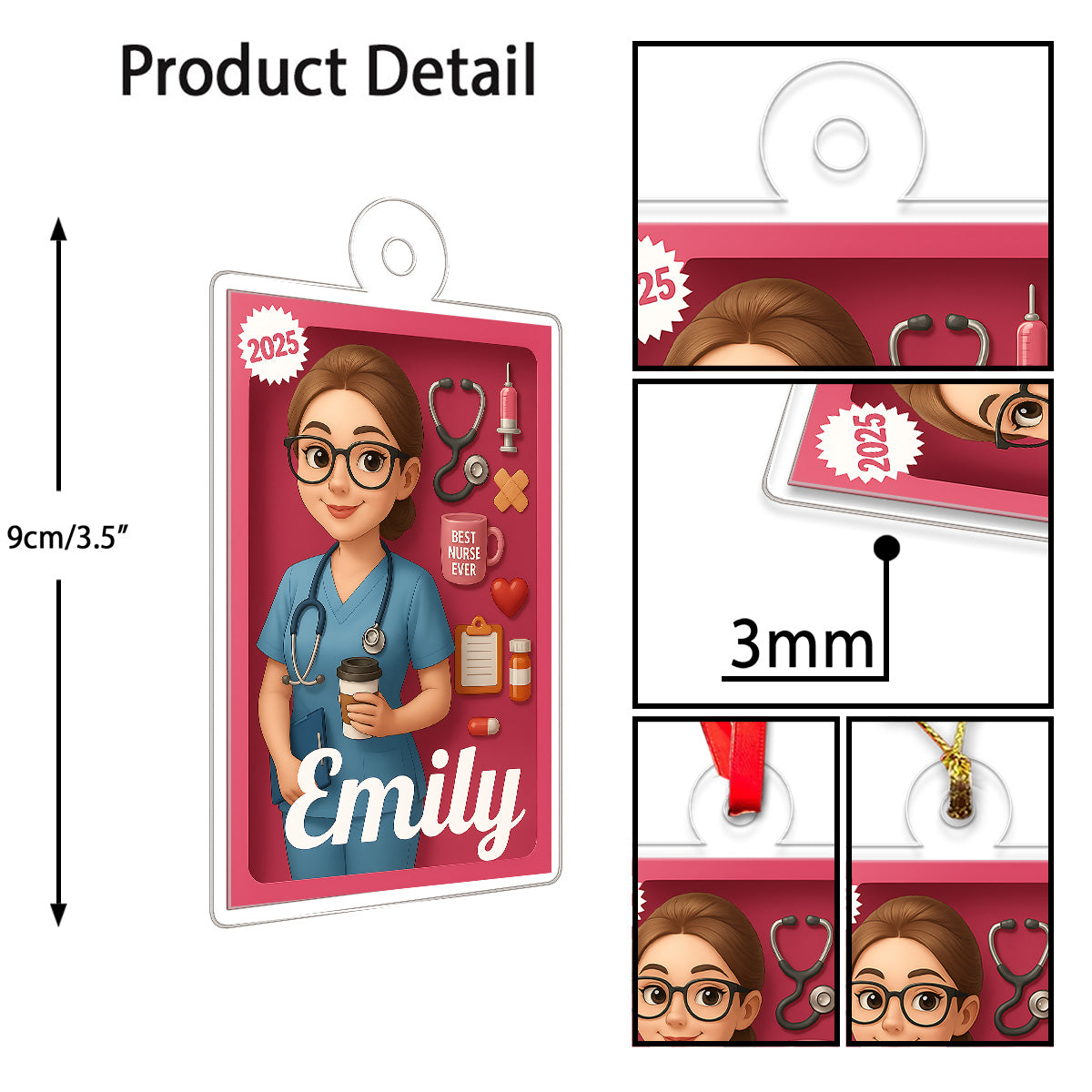 Custom Photo And Name Nurse or Doctor