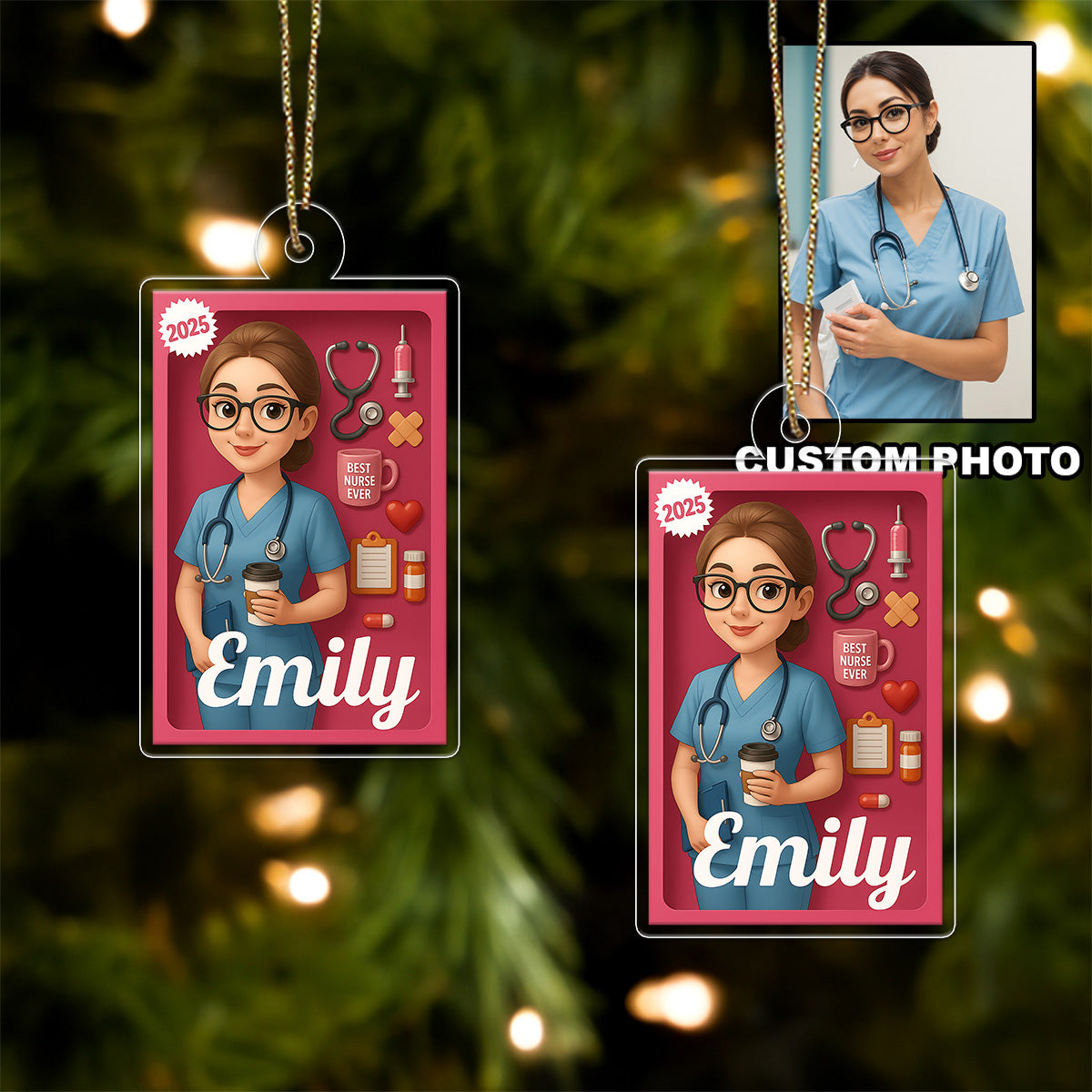 Custom Photo And Name Nurse or Doctor