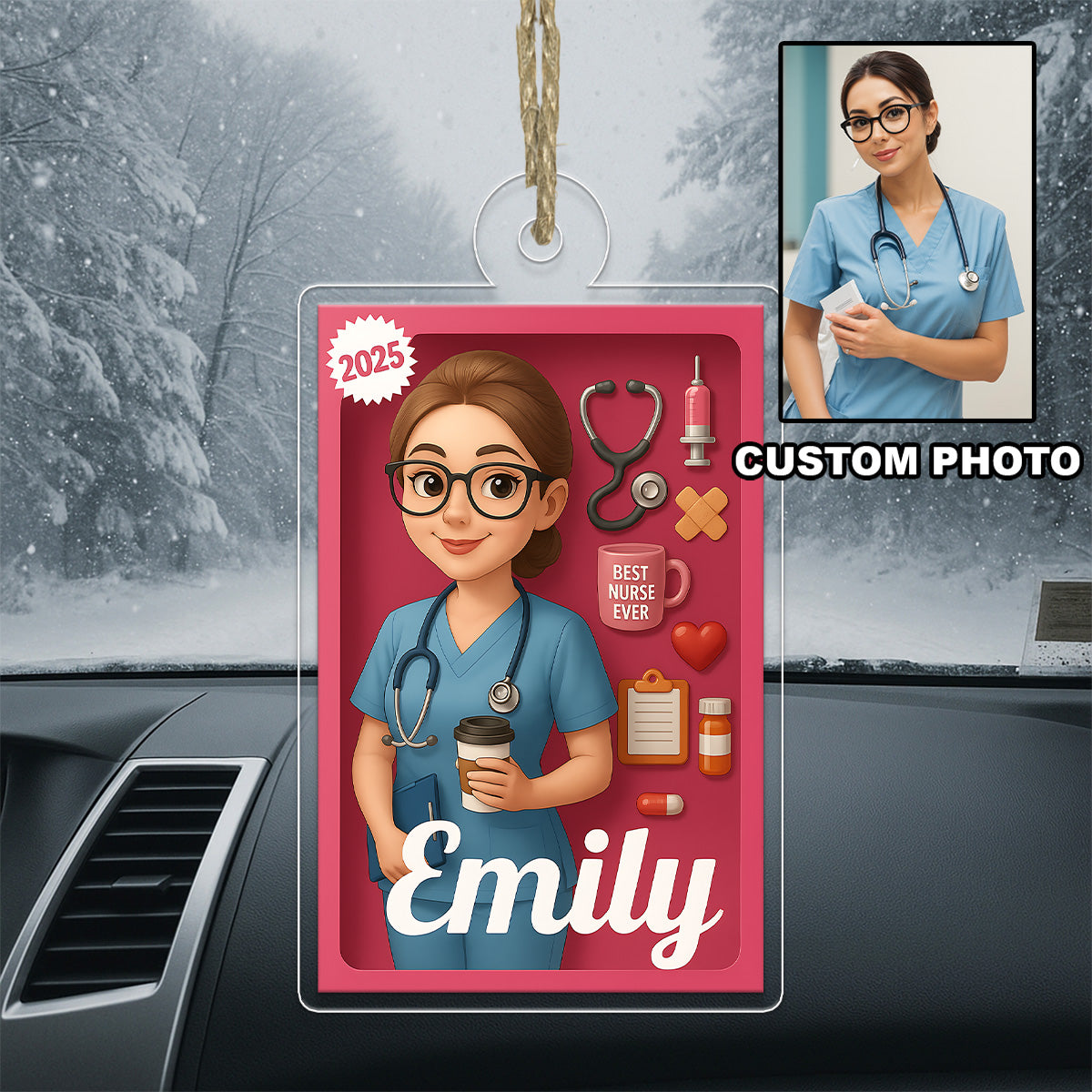 Custom Photo And Name Nurse or Doctor