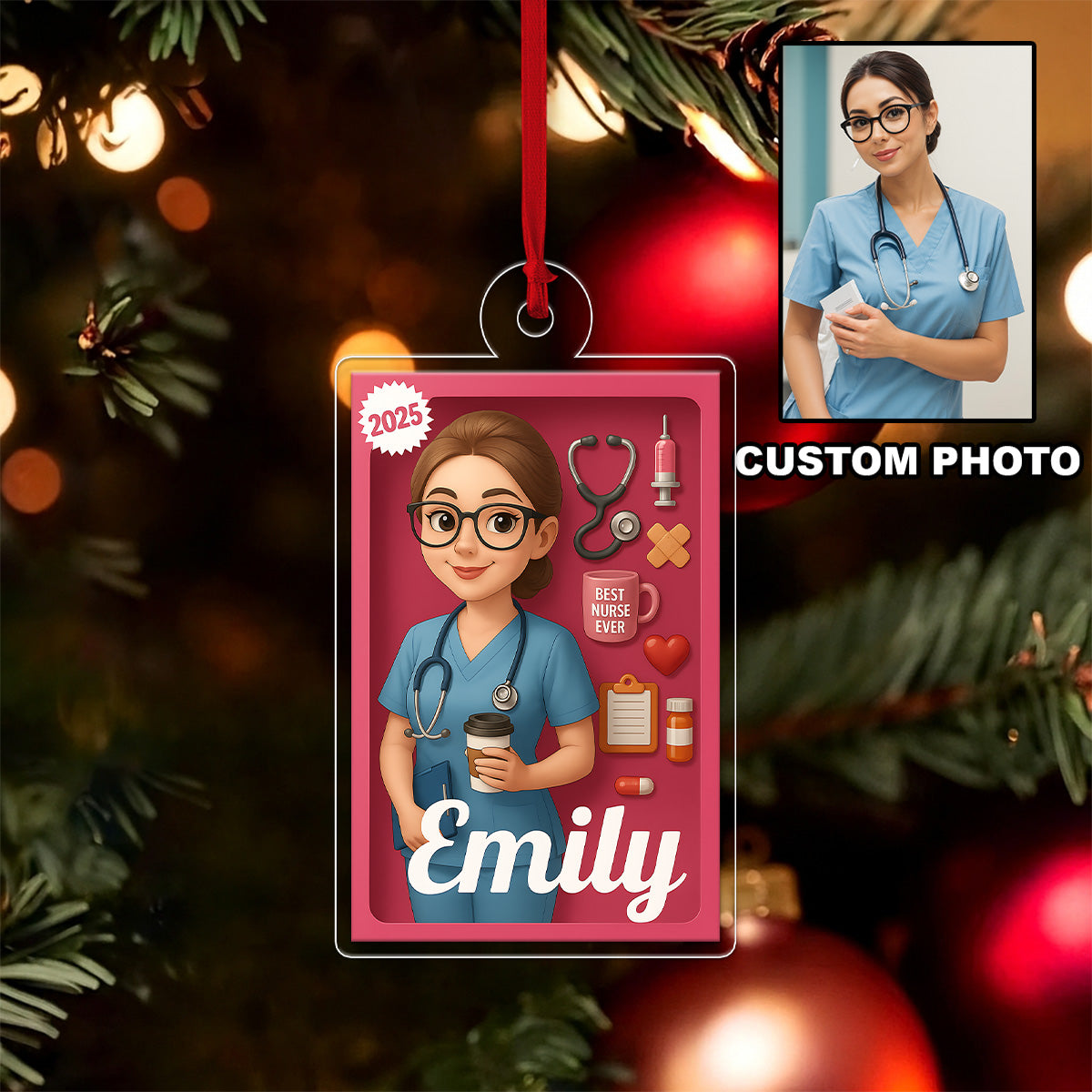 Custom Photo And Name Nurse or Doctor