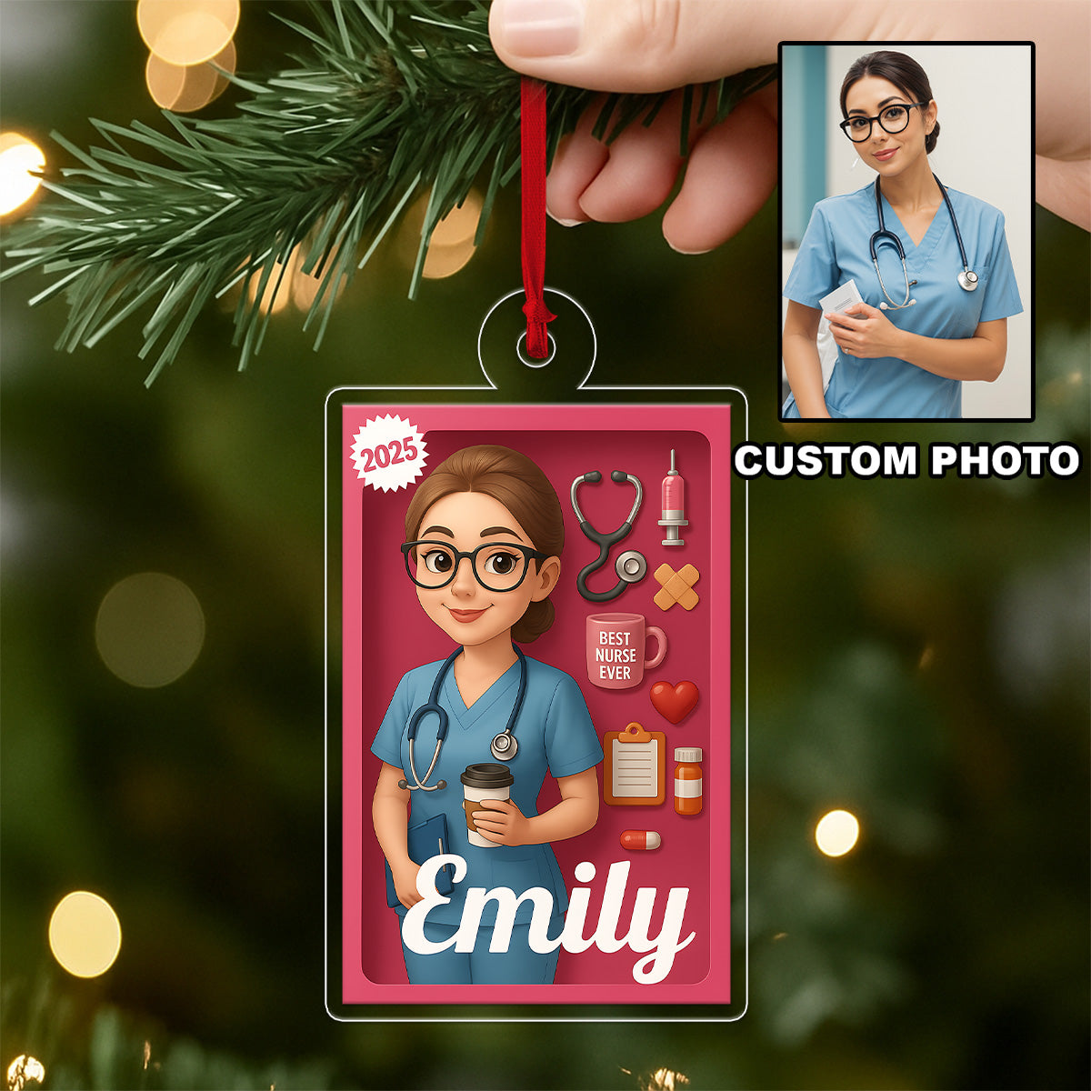 Custom Photo And Name Nurse or Doctor