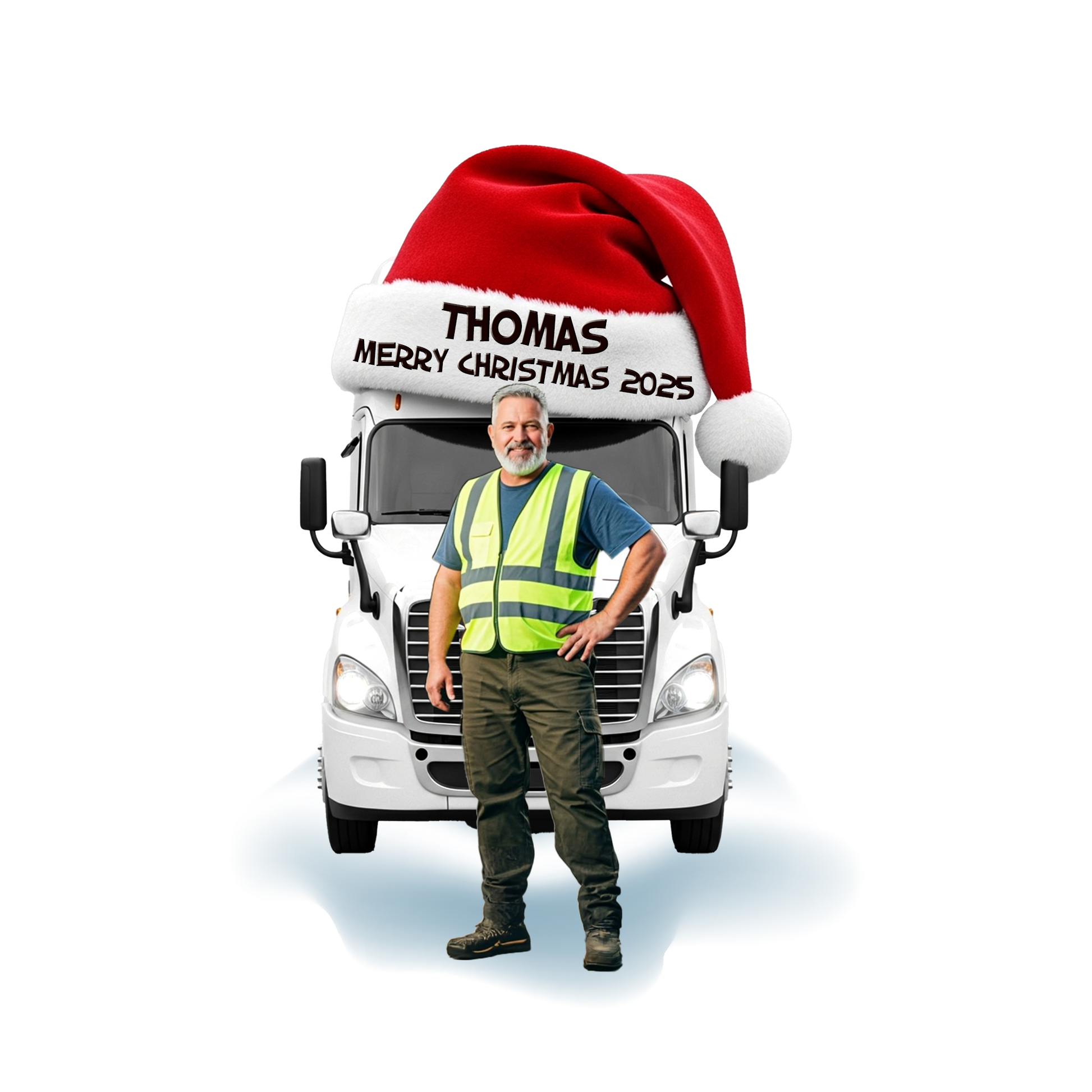 Custom Photo And Name Trucker Driver