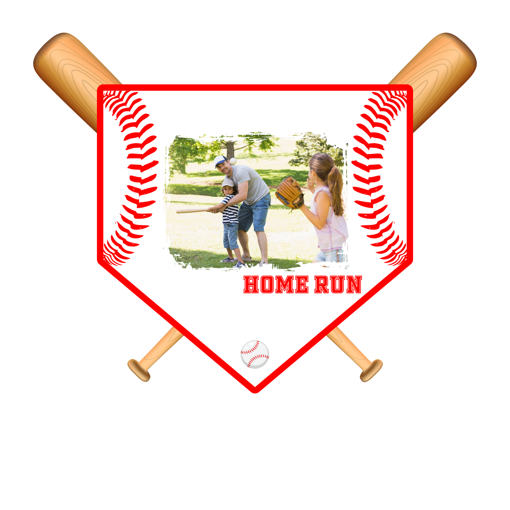 Custom Photo Baseball Dad