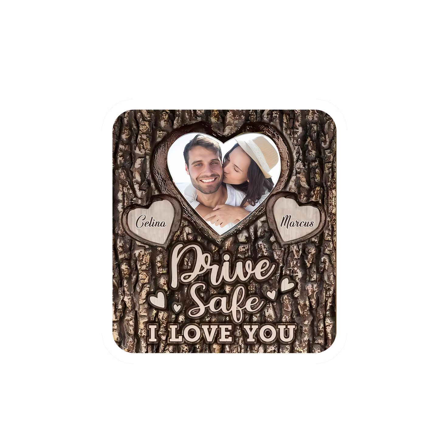 Custom Photo Couple Drive Safe