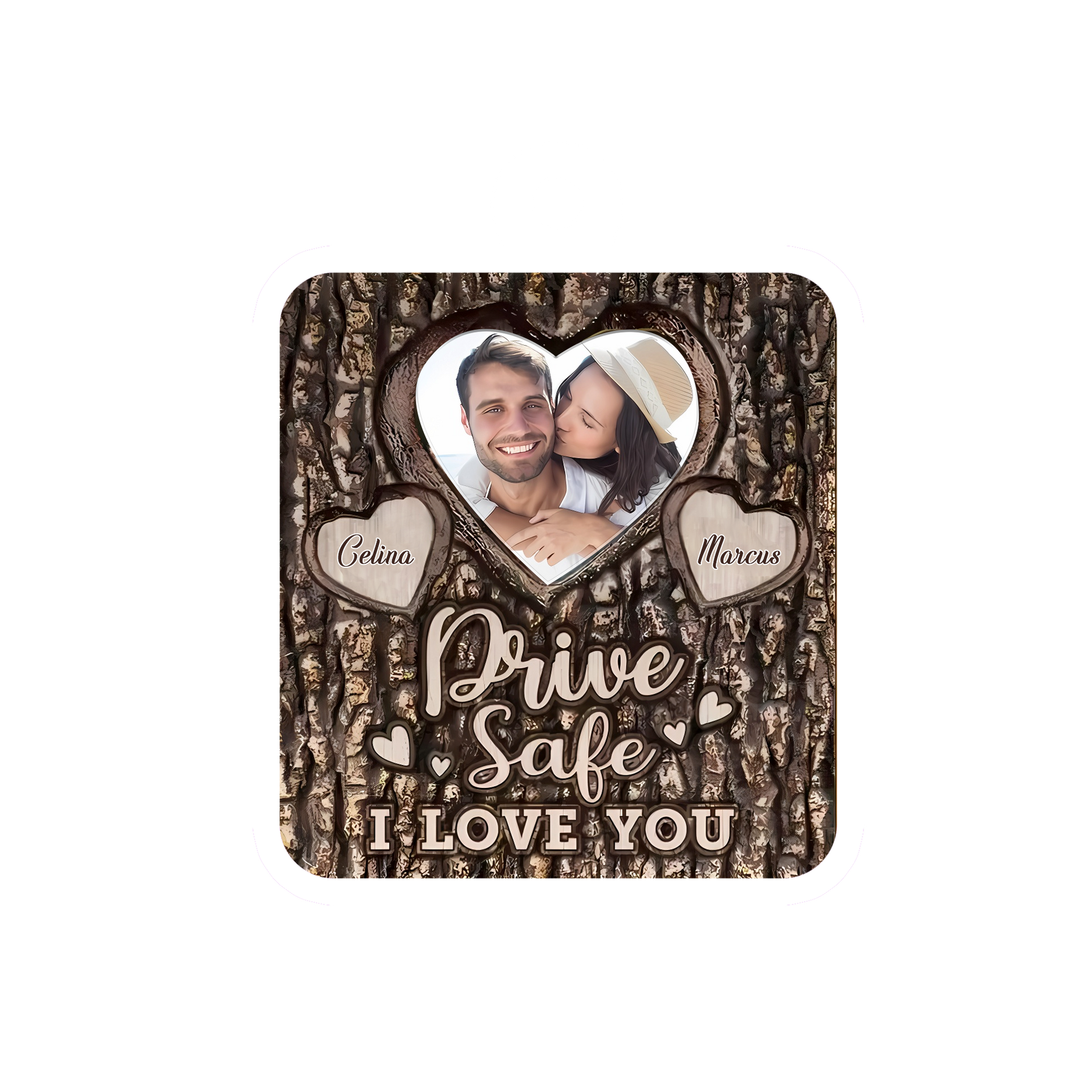 Custom Photo Couple Drive Safe