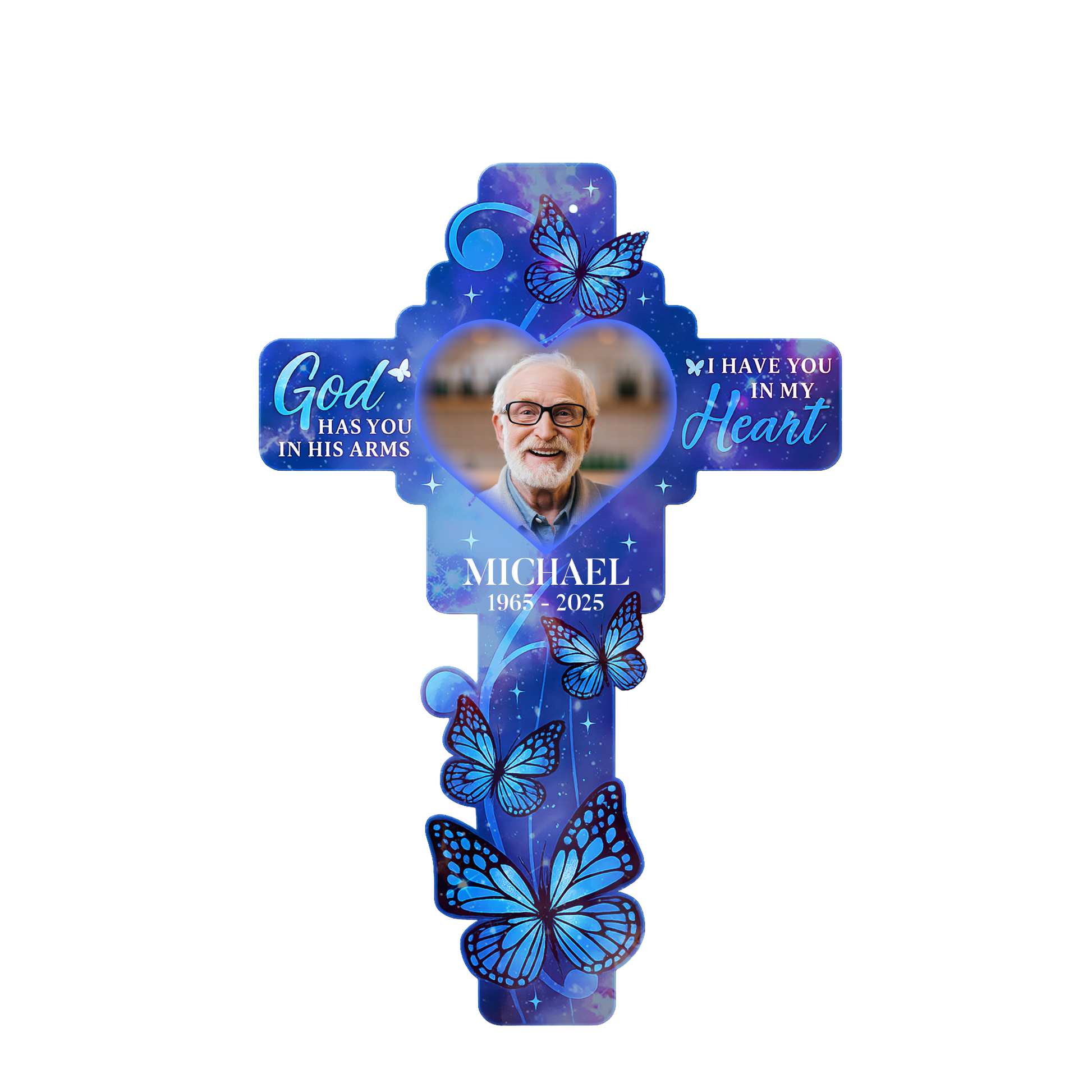 Custom Photo Cross Butterfly