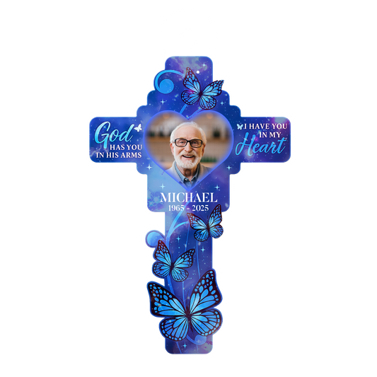 Custom Photo Cross Butterfly