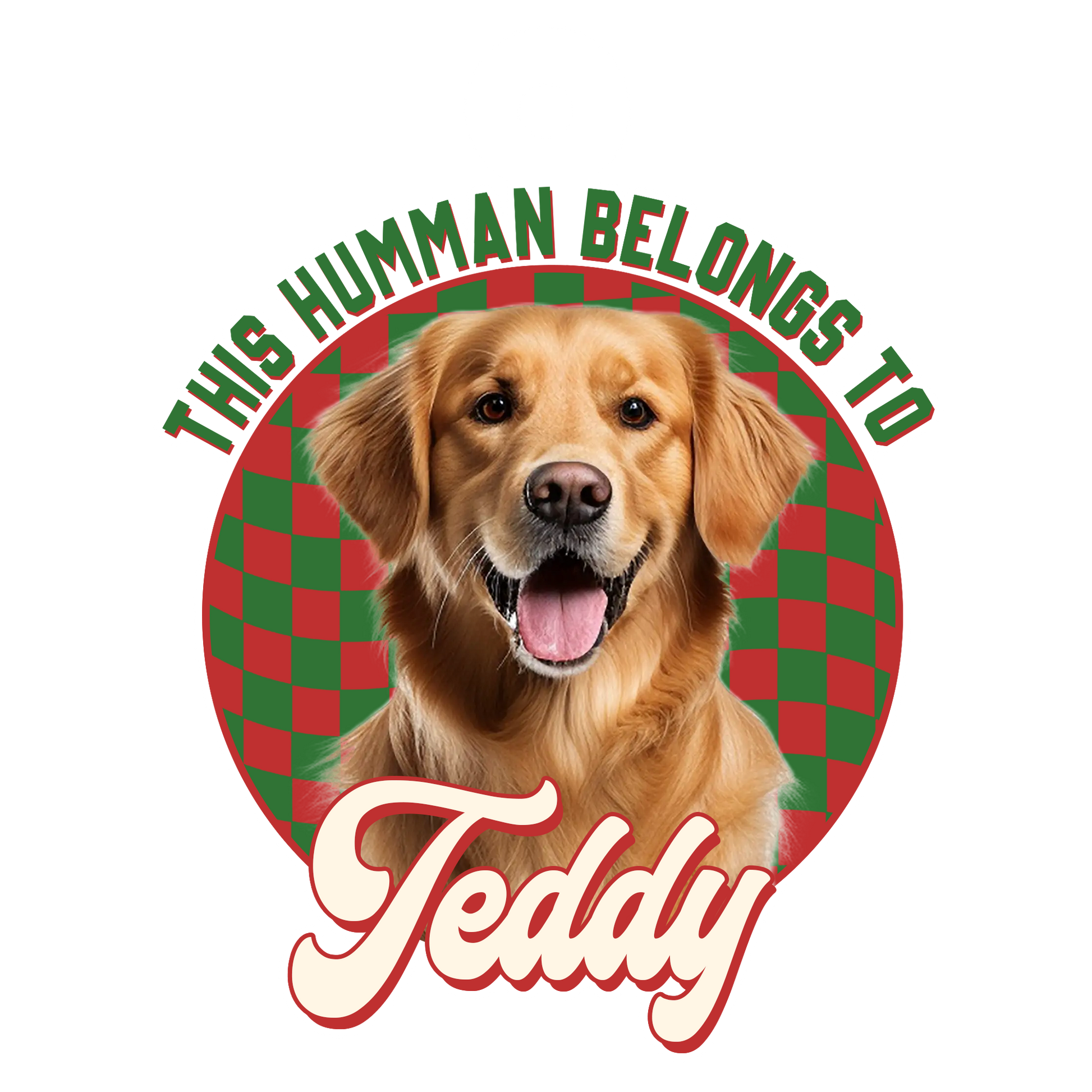 Custom Photo Dog This Human Belongs To