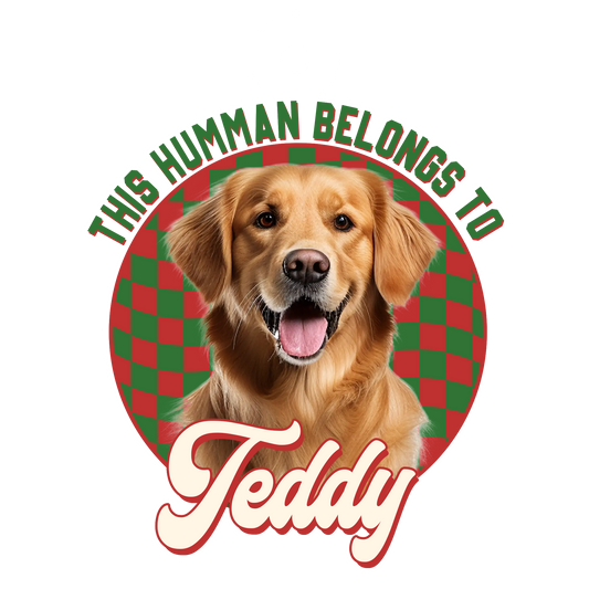 Custom Photo Dog This Human Belongs To