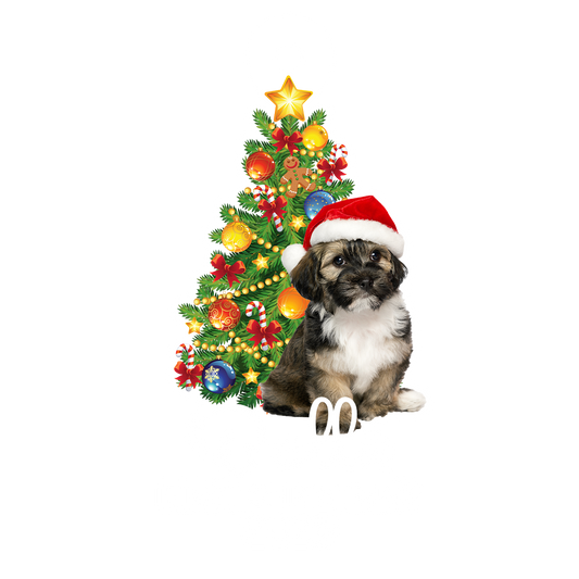 Custom Photo Dog Xmas First Christmas