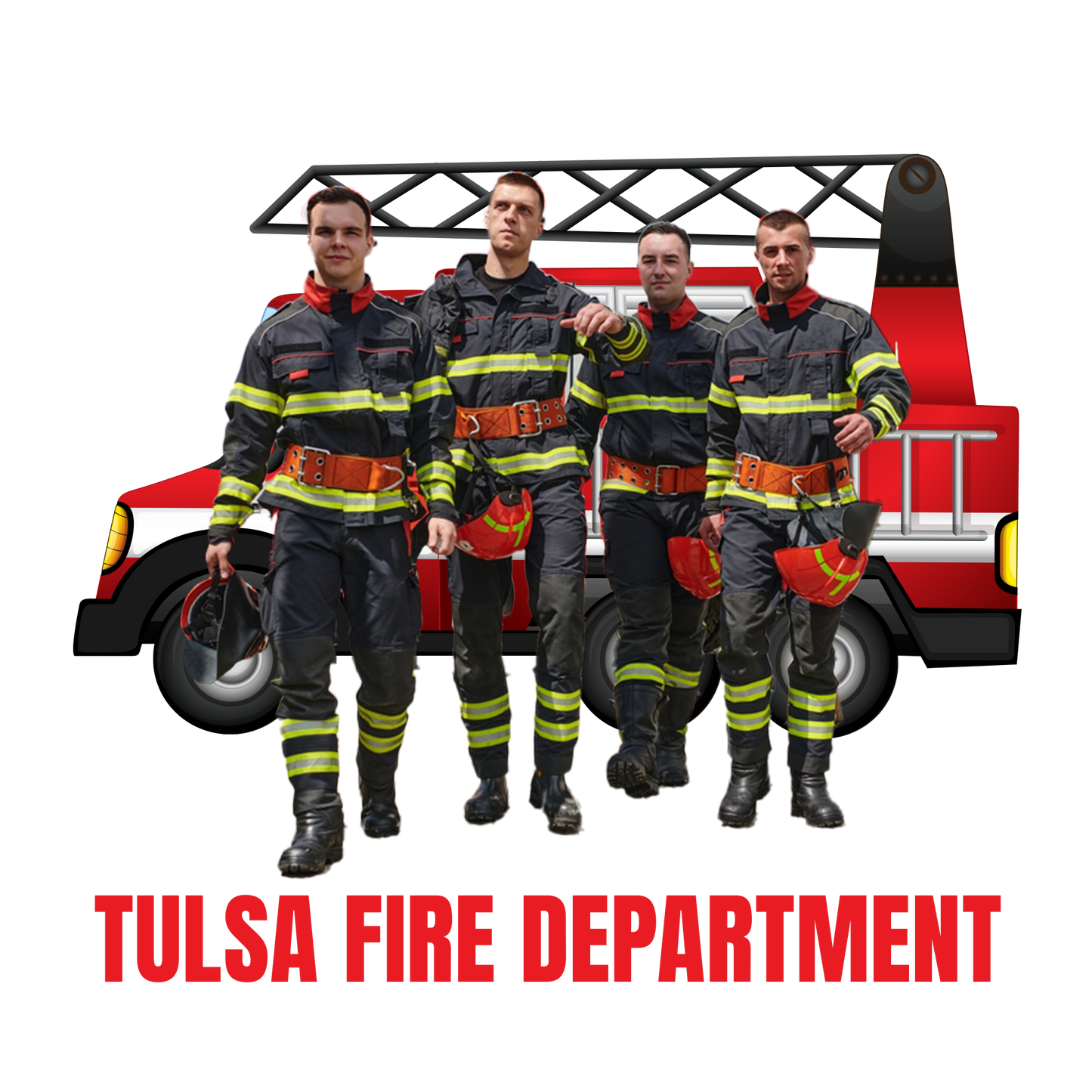 Custom Photo Firefighter Team