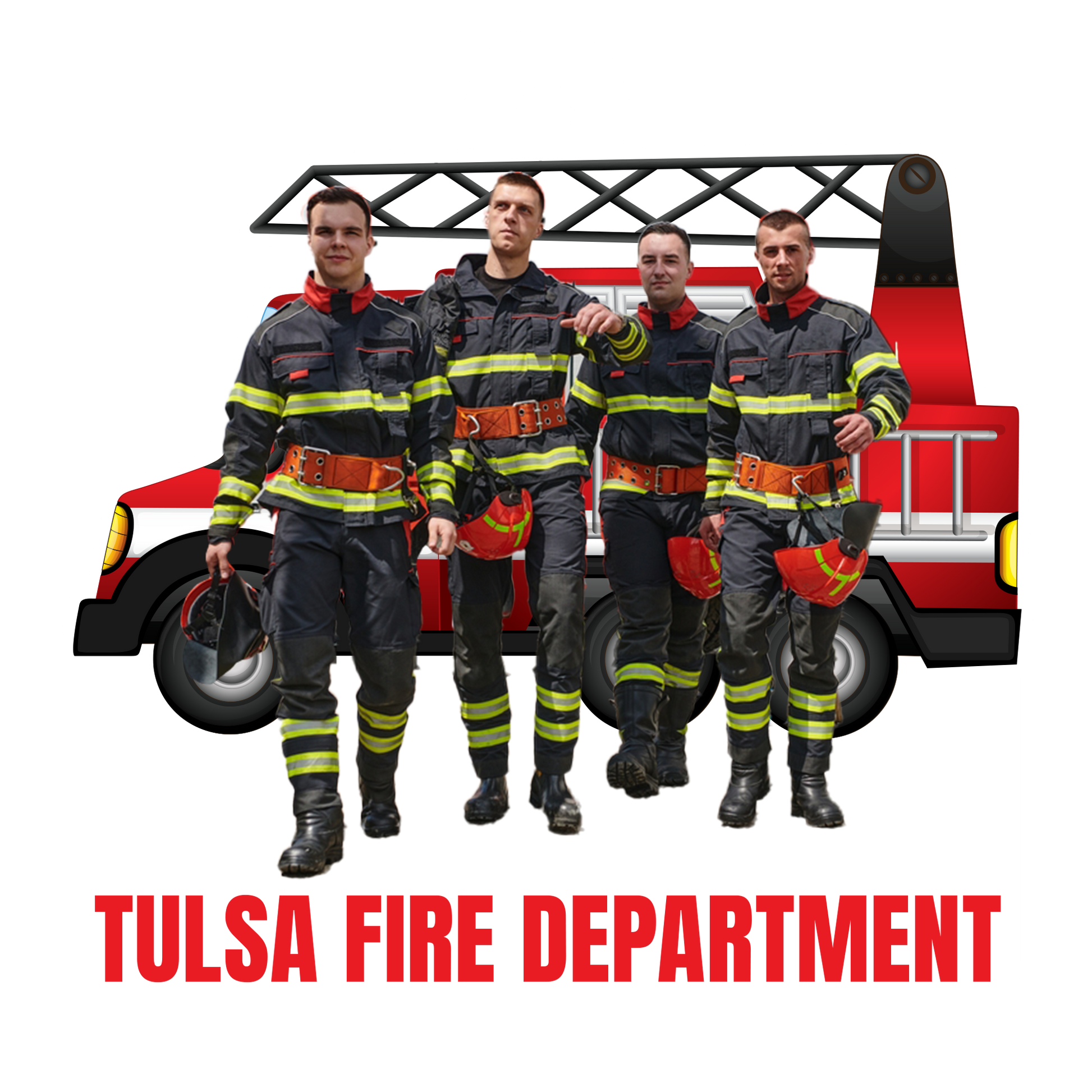 Custom Photo Firefighter Team