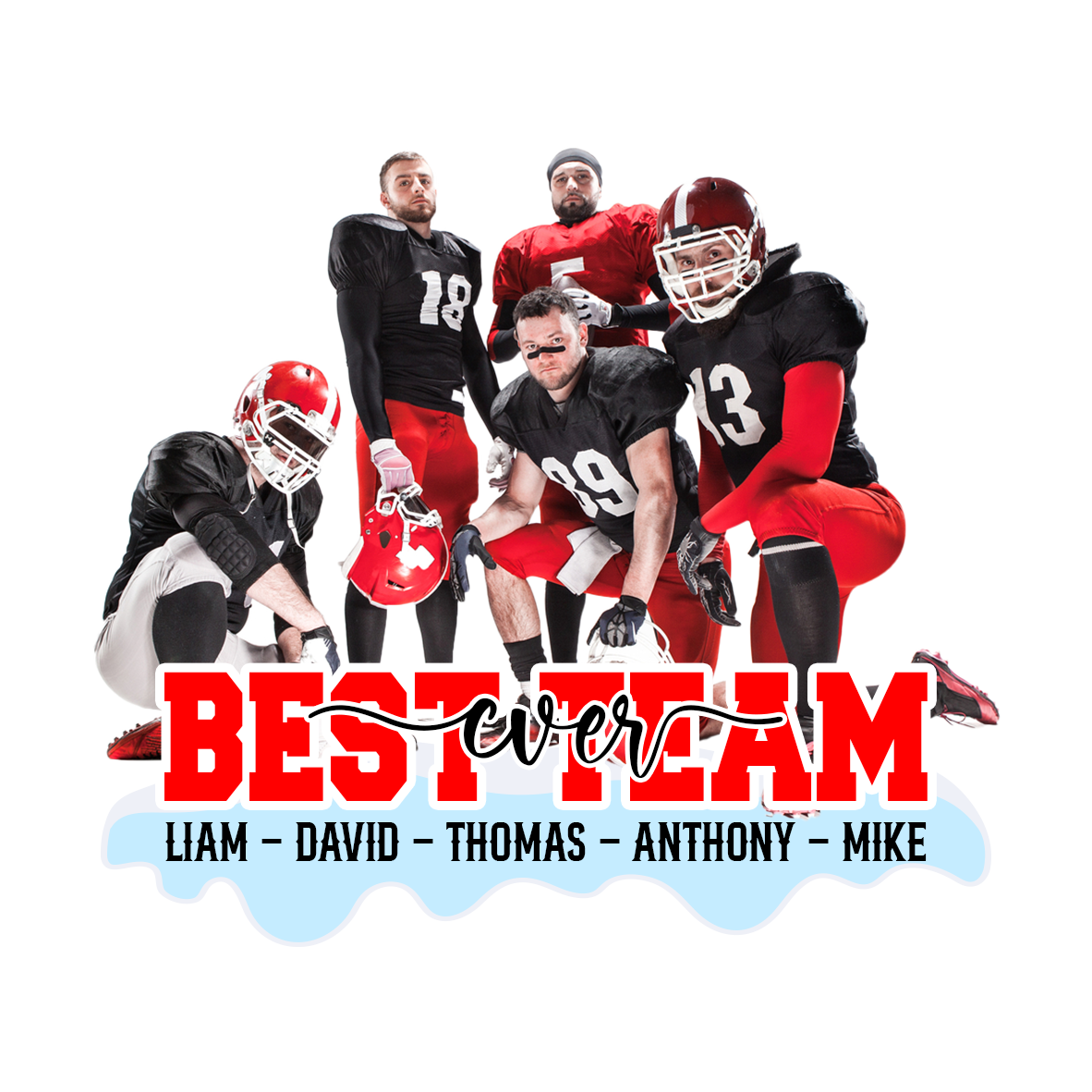 Custom Photo Football Best Team