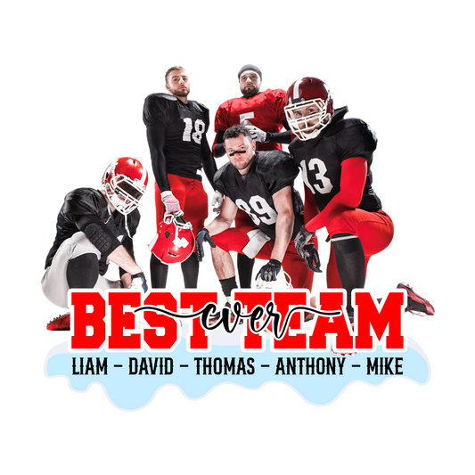 Custom Photo Football Best Team