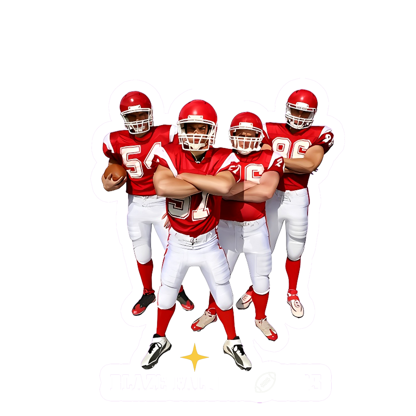 Custom Photo Football Team For Sport Gift