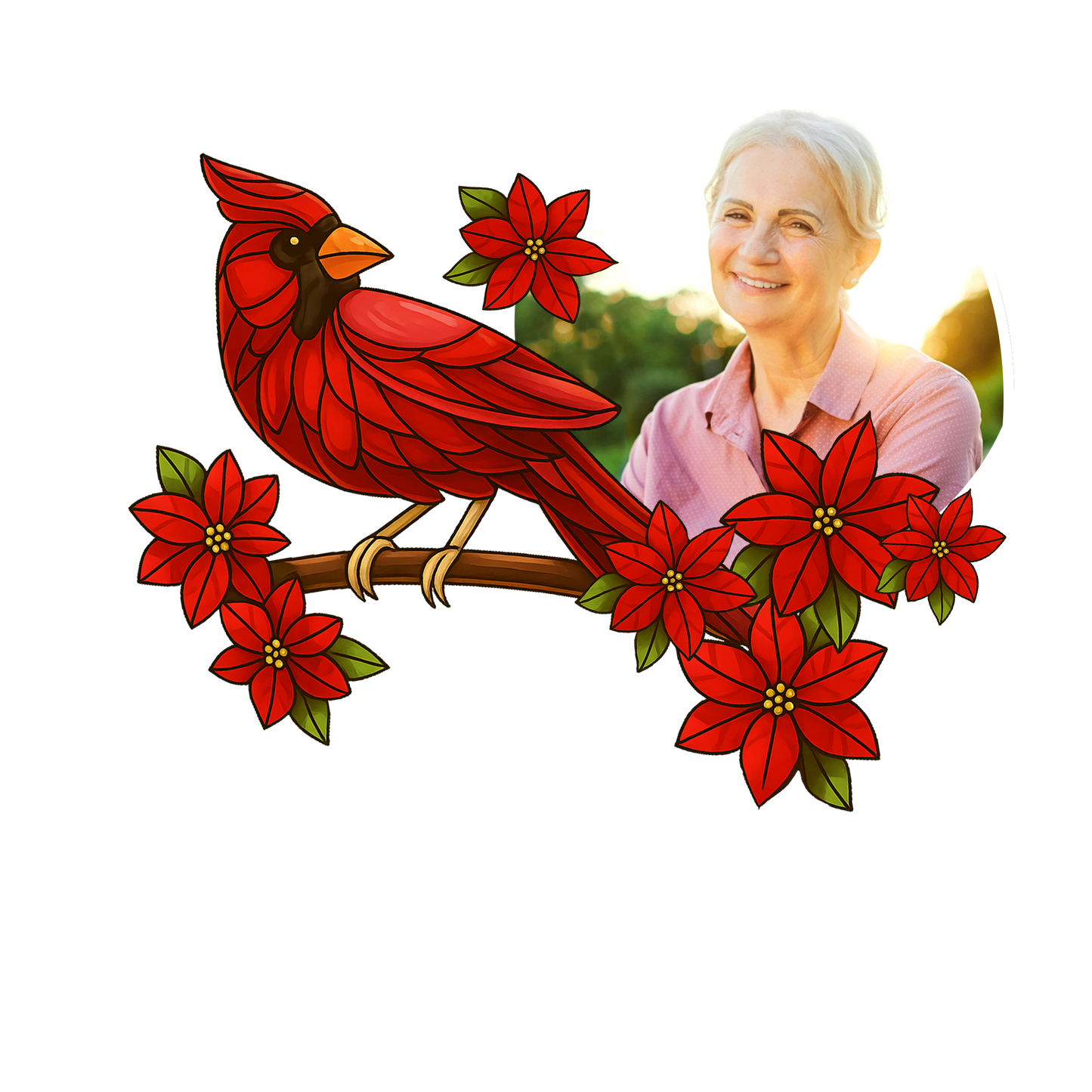 Custom Photo Grandma Cardinal