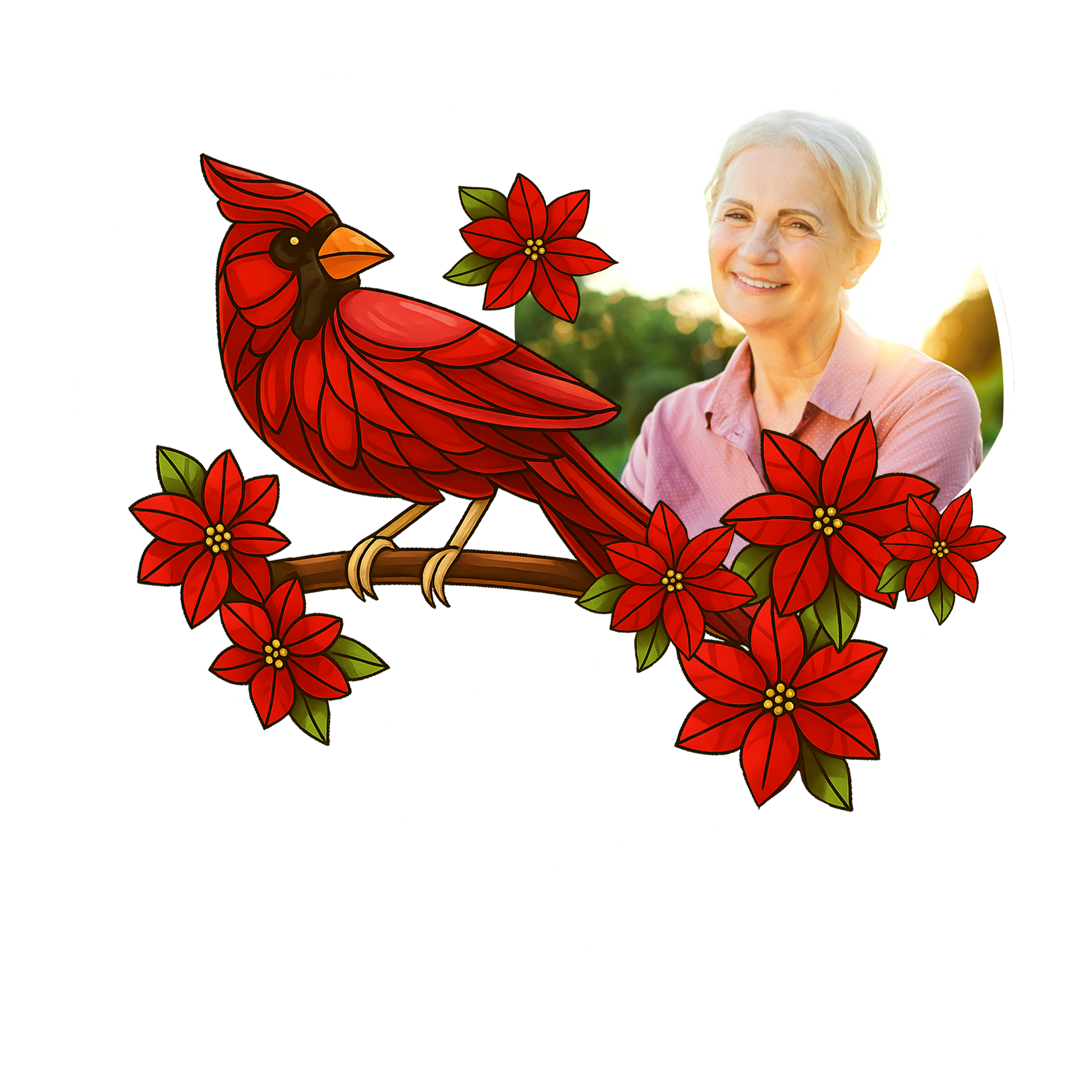 Custom Photo Grandma Cardinal