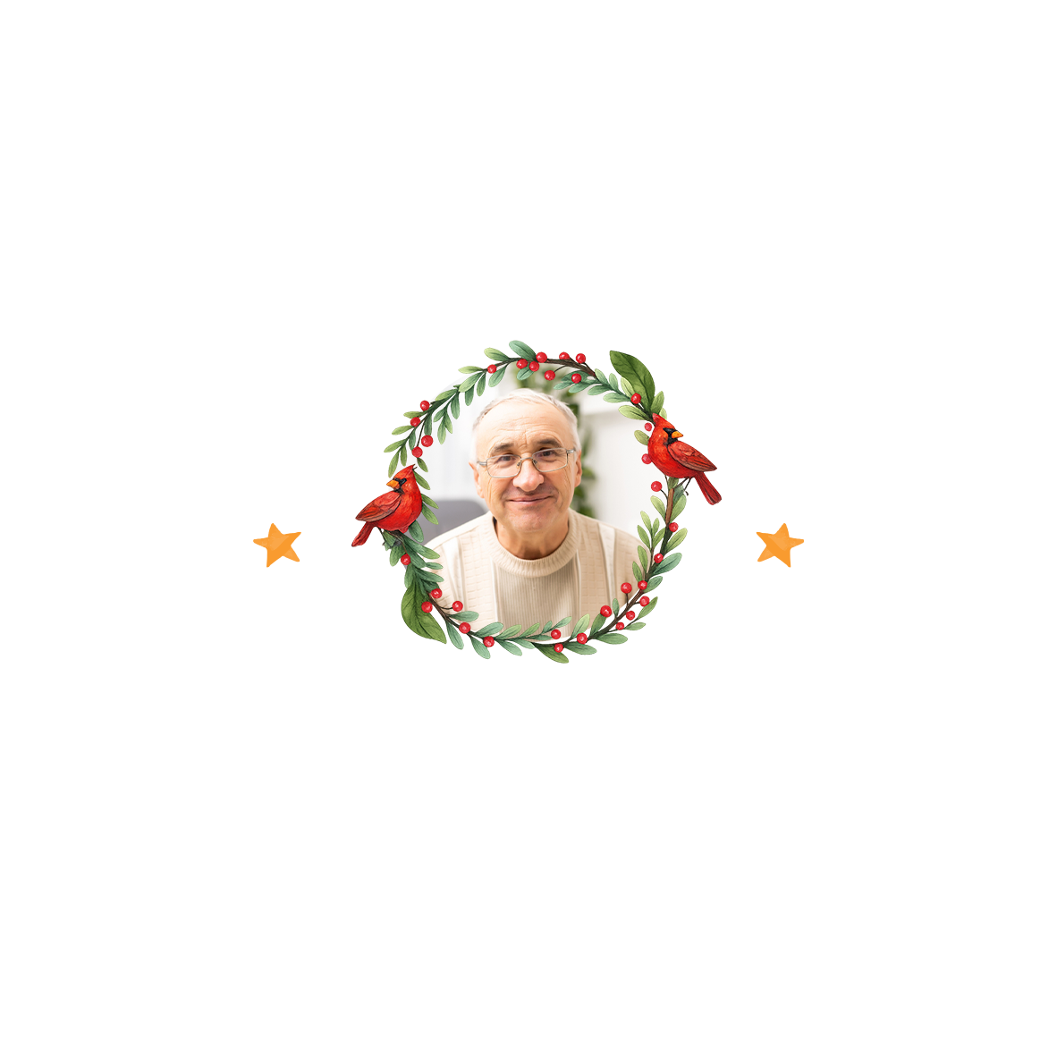 Custom Photo Memorial Cardinal Bird