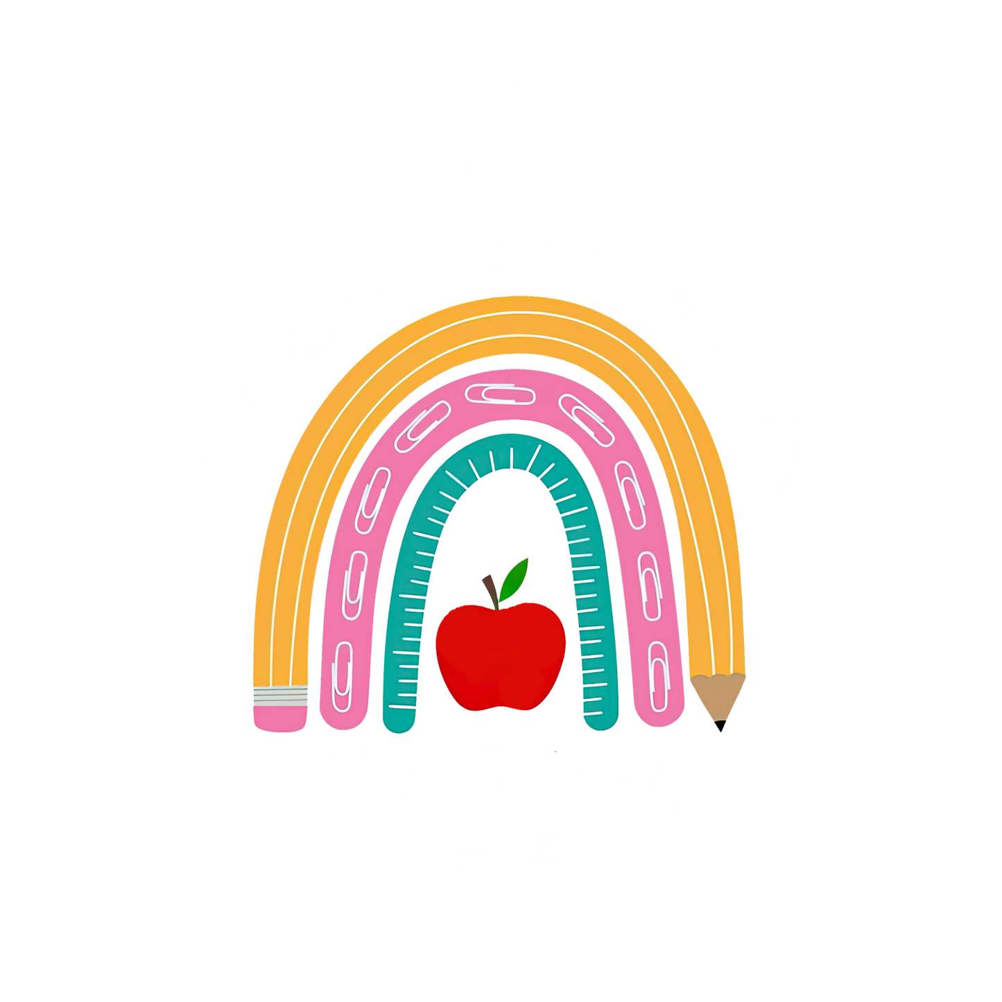 Custom Rainbow Teacher Christmas