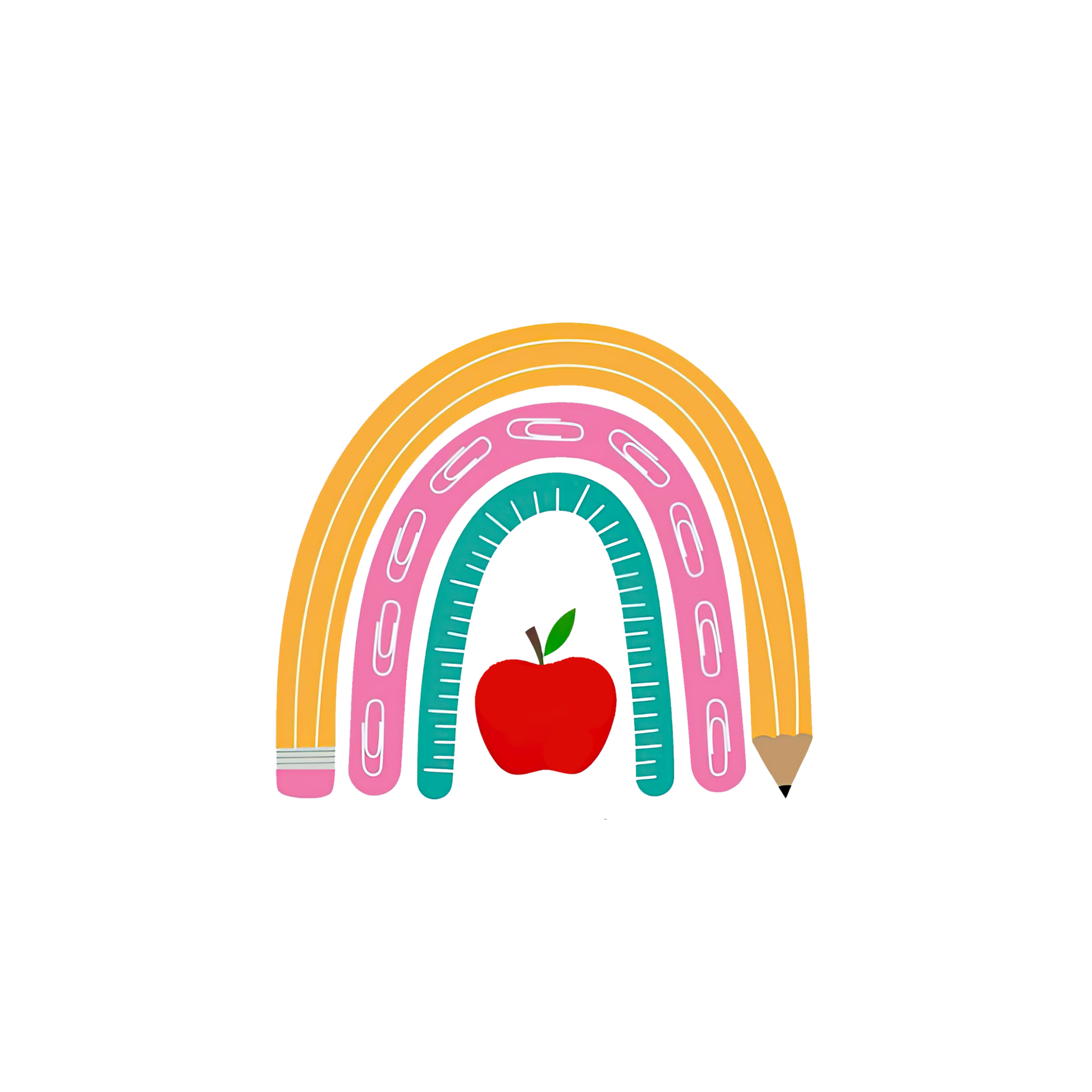 Custom Rainbow Teacher Christmas