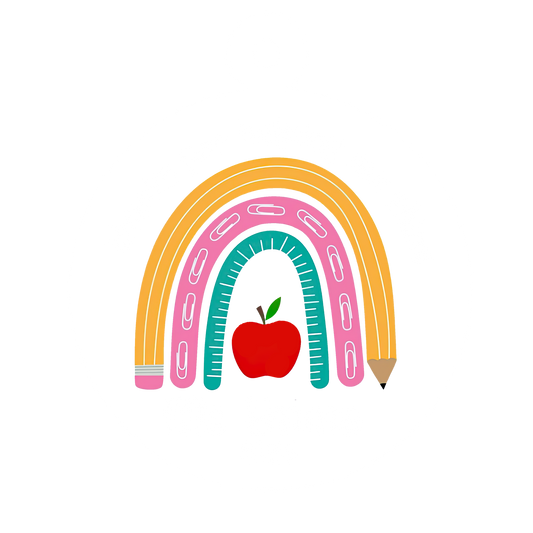 Custom Rainbow Teacher Christmas