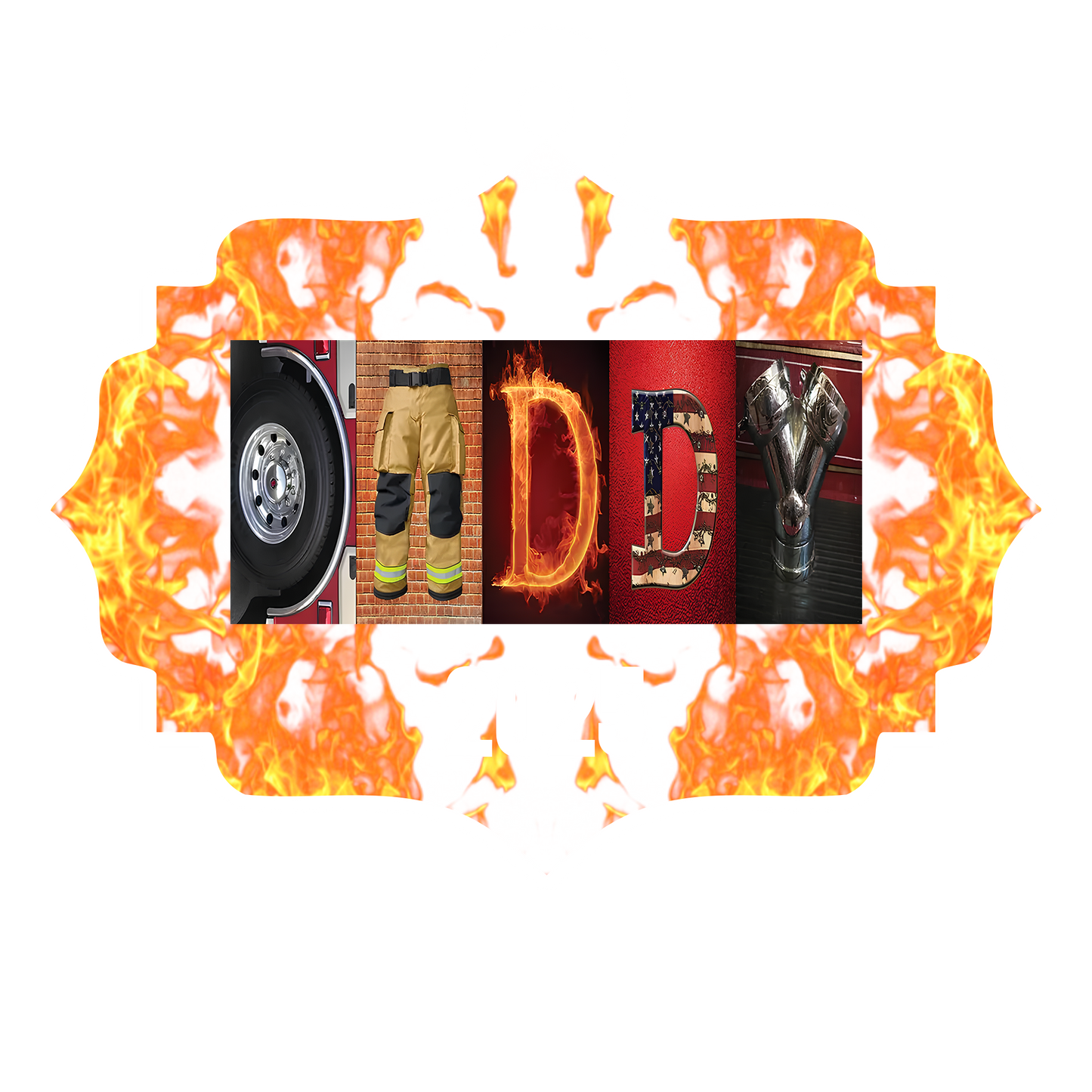 Custom name Daddy Firefighter