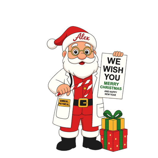 Cutsom Name Doctor Santa Xmas