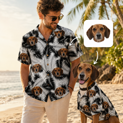 Custom Photo Dog Hawaiian Shirt, Personalized Hawaiian Shirt, Dog Lover Vacation Gift For Dog