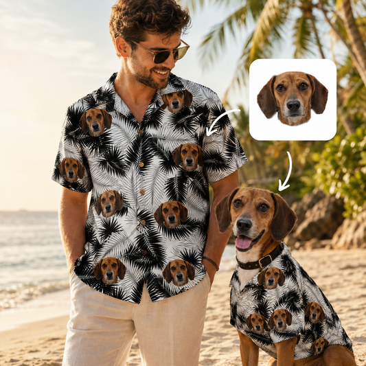 Custom Photo Dog Hawaiian Shirt, Personalized Hawaiian Shirt, Dog Lover Vacation Gift For Dog