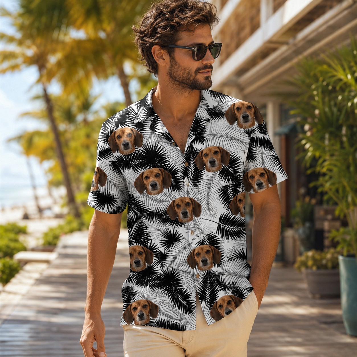 Custom Photo Dog Hawaiian Shirt, Personalized Hawaiian Shirt, Dog Lover Vacation Gift For Dog