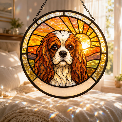 Custom Photo Dog Lover Glass Suncatcher Gift – Personalized Pet Dog Lover Gift