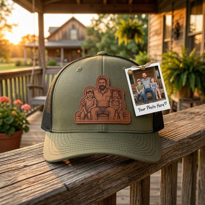 Personalized Father's Day Trucker Hat With Photo | Custom Dad Hat | Father's Day Gift | Gift For Dad | Dad Gift
