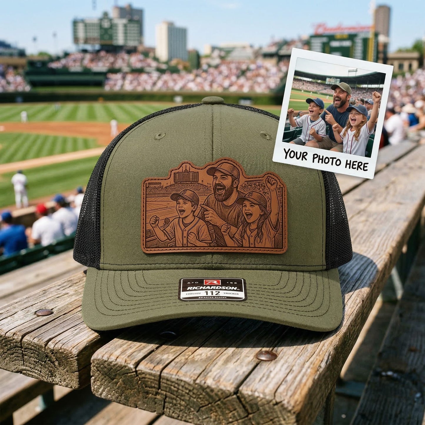 Personalized Dad Trucker Hat With Photo | Custom Dad Hat | Father's Day Gift | Gift For Dad | Dad Gifts | Dad Hat