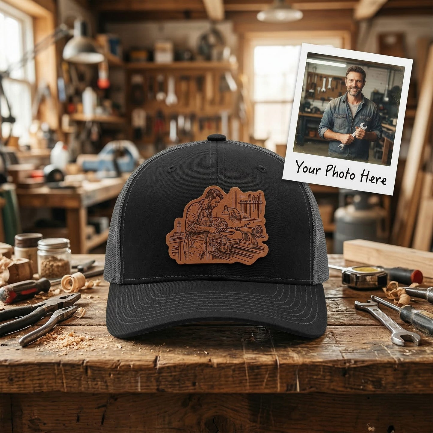 Custom Father's Day Gifts For Dad | Personalized Dad Photo Hat | Father's Day Gift | Gift For Dad