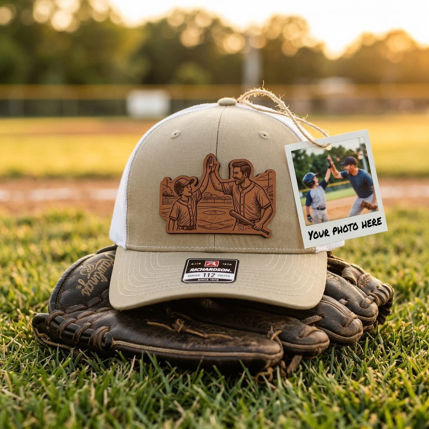 Custom Photo Dad Trucker Hat – Personalized Dad Patch Hat | Father's Day Gift | Gift For Dad