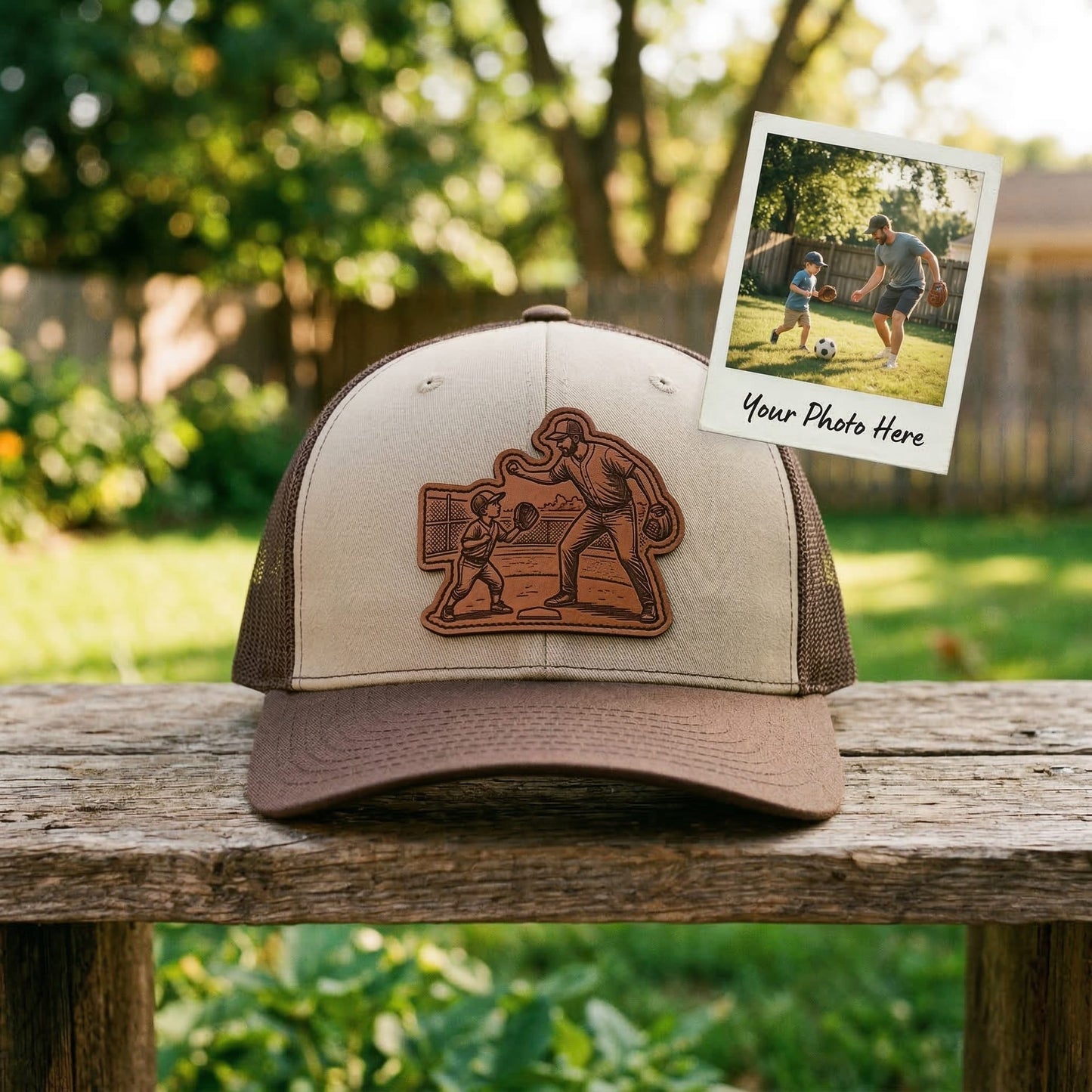 Custom Photo Dad Trucker Hat – Personalized Dad Patch Hat | Father's Day Gift | Gift For Dad
