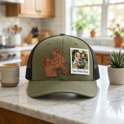 Dad Hat With Photo | Custom Dad Photo Hat | Father's Day Gift | Gift For Dad | Dad Gifts