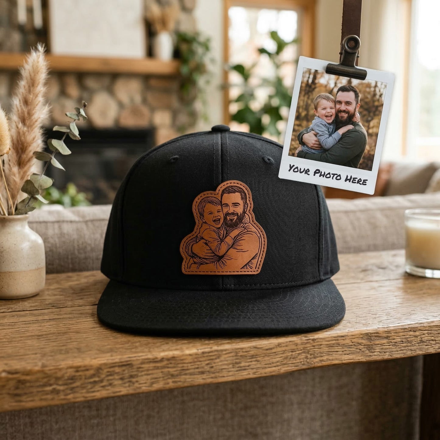 Personalized Father's Day Trucker Hat With Photo | Custom Dad Hat | Father's Day Gift | Gift For Dad | Dad Gifts