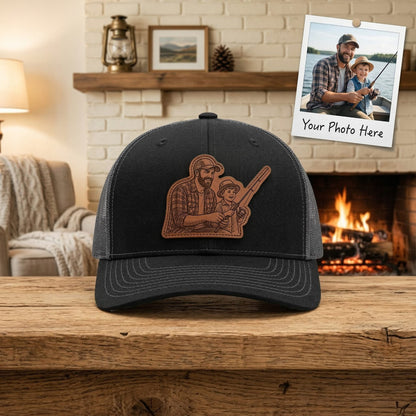 Dad Trucker Hat With Photo– Personalized Dad Hat | Father's Day Gift | Gift For Dad