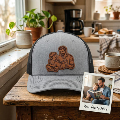 Personalized Father's Day Trucker Hat With Photo | Custom Dad Hat | Father's Day Gift | Gift For Dad | Dad Gifts