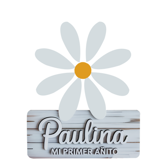 Personalized Daisy Flower
