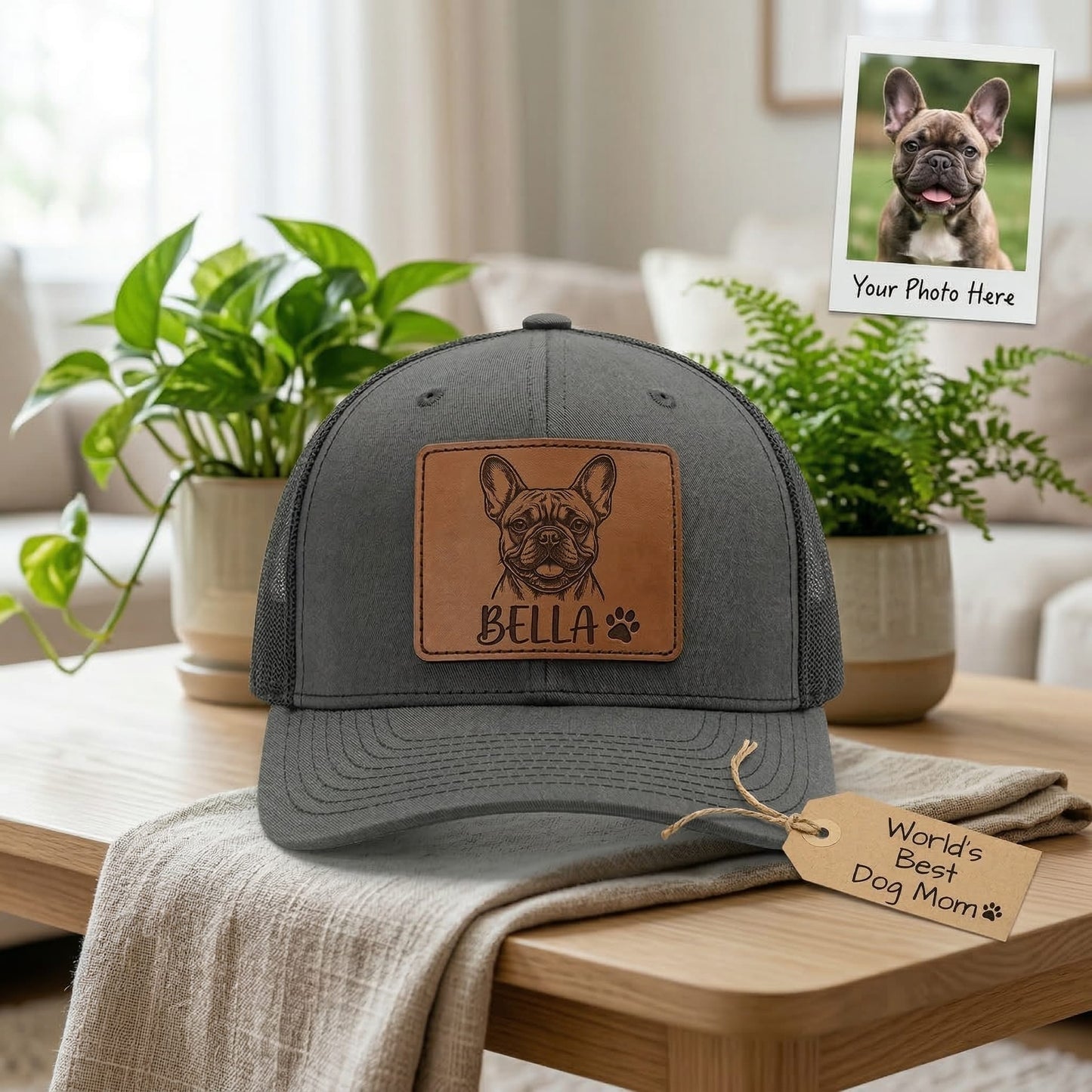 Custom Photo Dog Trucker Hat –  Photo Pet Hat | Gift For Dog Lovers | Pet Lover Gifts